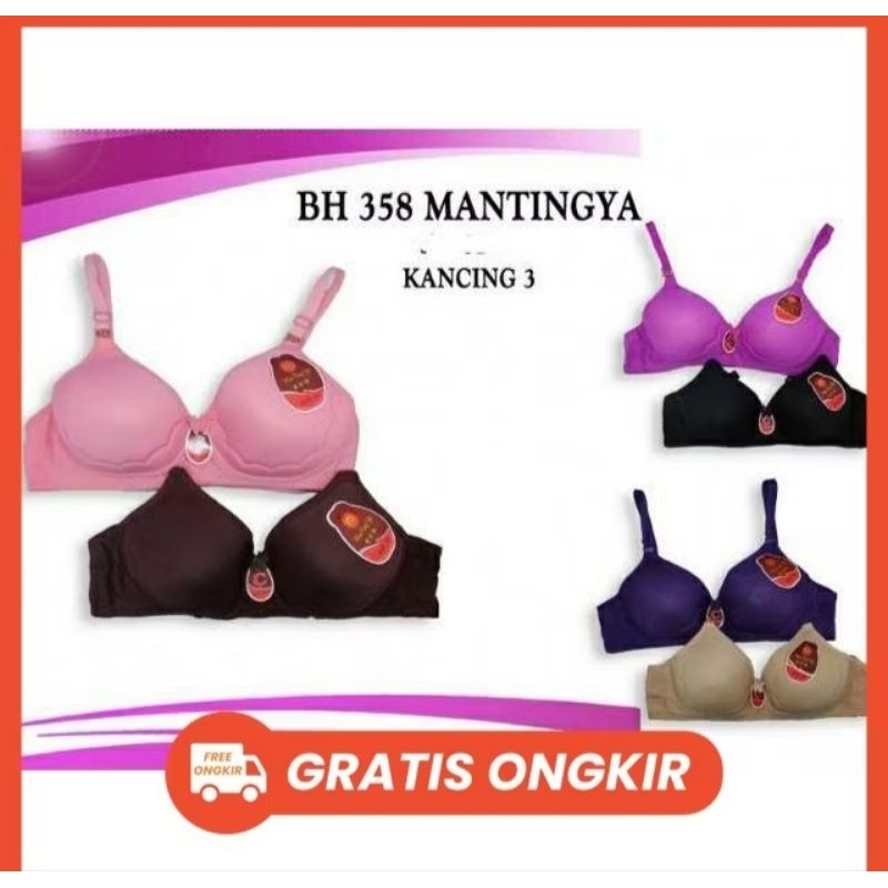 Bh import berkualitas kait 2 motip bordir di cup nya.. Mantingya