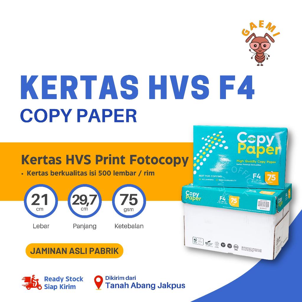 

Kertas HVS Folio F4 75 Gram Copy Paper Blue Per Dus ( 1 Rim )