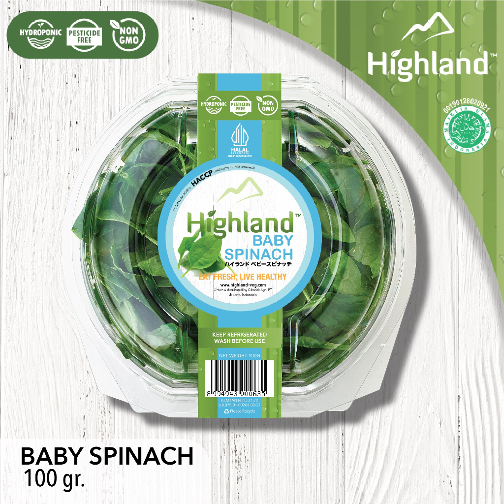 

Highland baby spinach 100gr