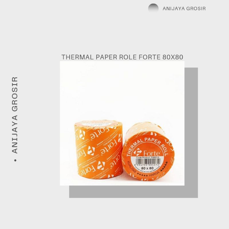 

THERMAL PAPER ROLL MEREK FORTE 80X80 Kertas Nota