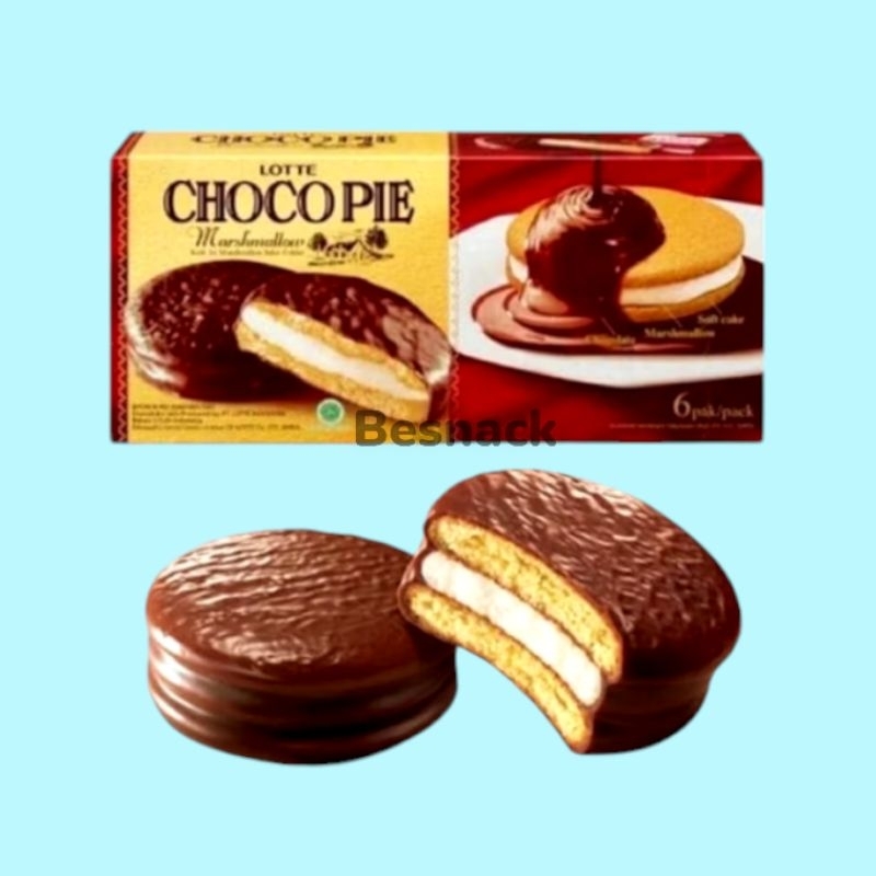 

CHOCOPIE biskuit marsmallow lembut enak/1box isi 6pcs