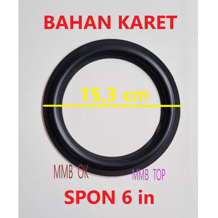 Spon karet Speaker 6" / Spon karet Speaker 6 inch