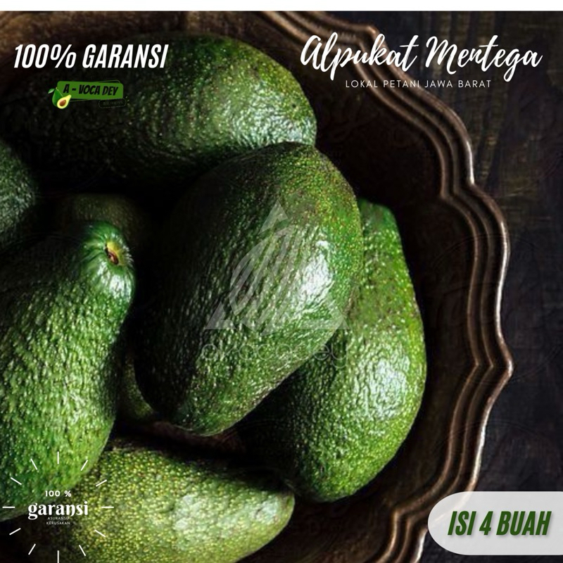 

ALPUKAT MENTEGA SUPER 1Kg GARANSI 100% (1kg isi 2-3 buah)