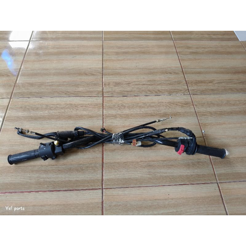 stang set xabre/xsr/mt15/ gas spontan holder kanan&kiri dan gas kopling