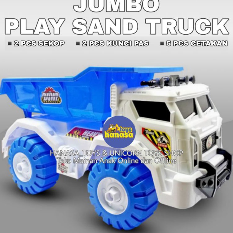 Hot Sale   Truk Besar  2Pcs Sekop besar  5pcs cetakan  2pcs mainan obeng Mainan Truk Pasir besar  tr