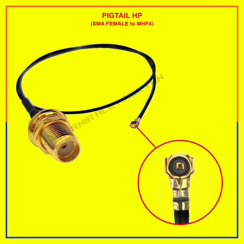 Pigtail Hp / Pigtail MHF4 to SMA FEMALE / Kabel Antena Hp Universal