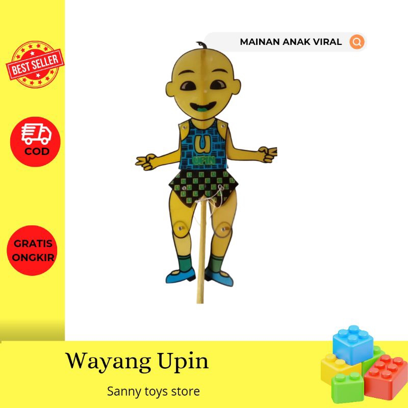 wayang Upin Ipin,mainan Upin Ipin,mainan tradisional