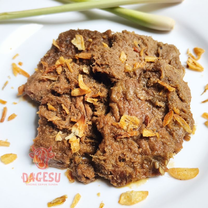 

DAGESU Daging Gepuk Sunda - Daging Gepuk Sapi Asli Khas Sunda Halal Tanpa Bahan Pengawet Lezat Gurih