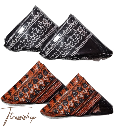 Udeng Solo Segitiga Udeng Ikat Kepala Batik Jaranan / Slayer Jaranan Kain Batik Segitiga Udeng Kain