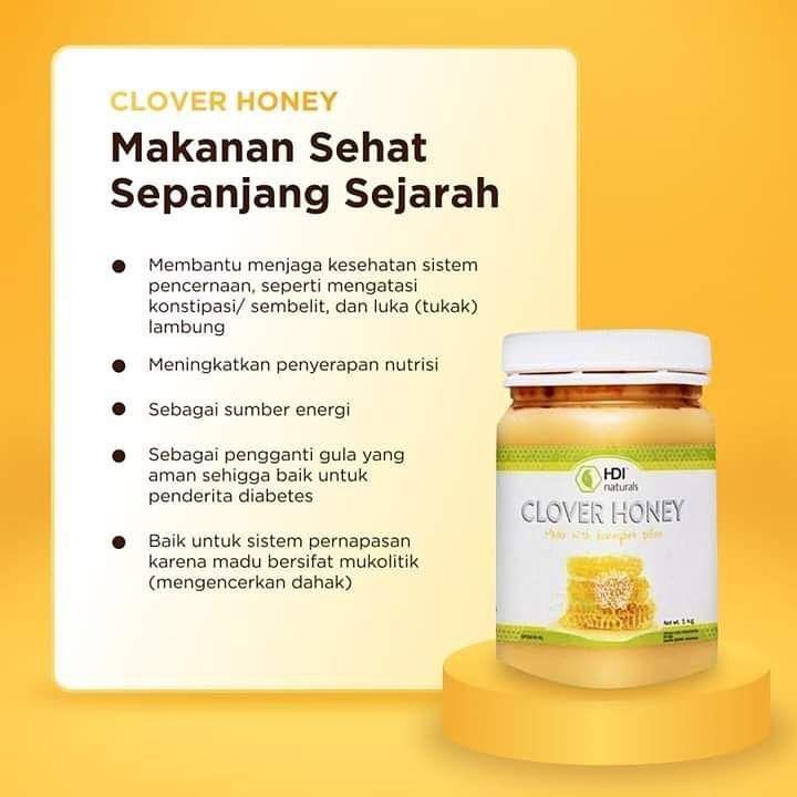 

Clover Honey Madu Alam Free Sendok Kayu