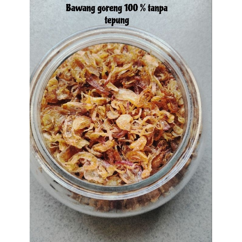 

Bawang goreng 100% tanpa tepung 50 gr