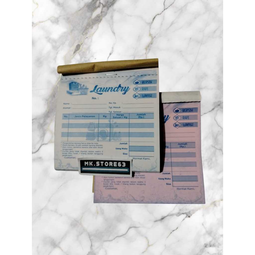 

NOTA LOUNDRY 2 PLY 1/6 FOLIO MINI | G |- SIAP KIRIM