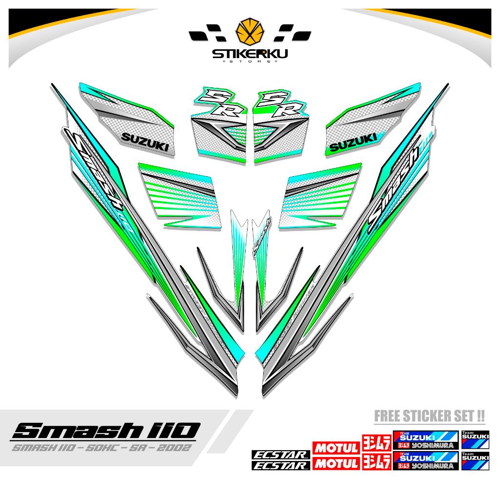 STICKER SMASH 110 R / MTF 12 / STRIPING SMASH 2002 / SETIKER SR / STIKER / STREPING / STIPING / SETR