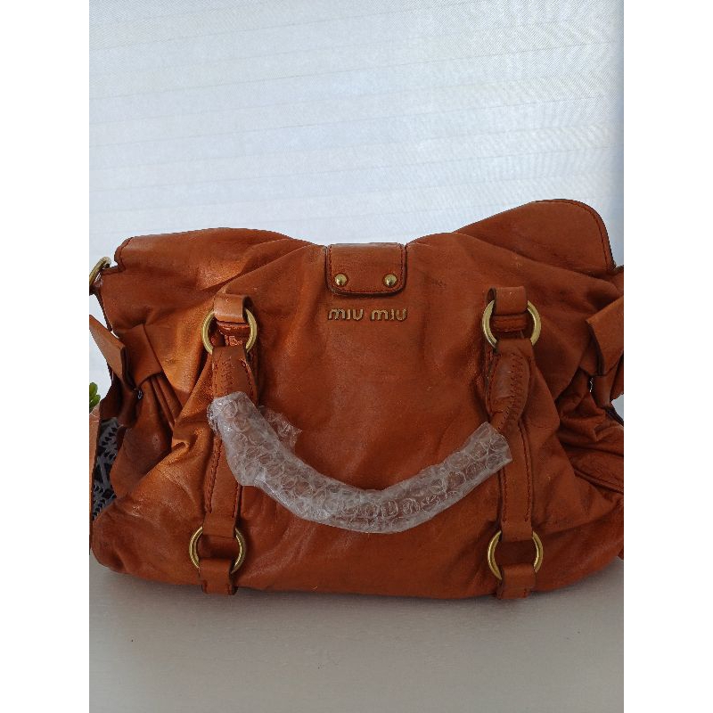 tas kulit asli miu miu