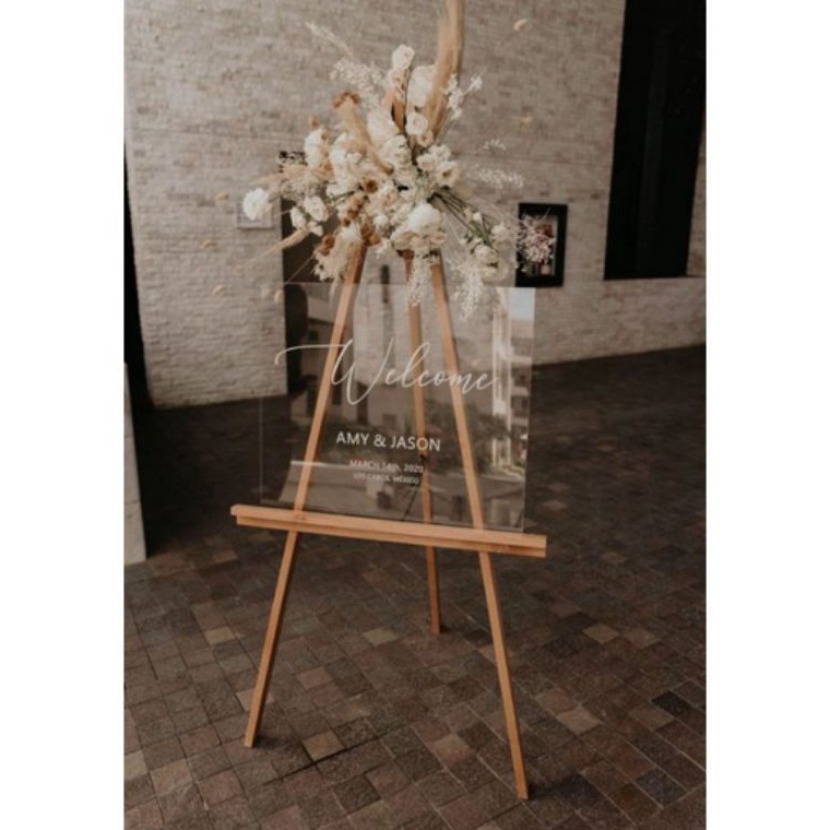 

KODE D19A Wooden easel 12 cmStanding tripod kayustand lukis