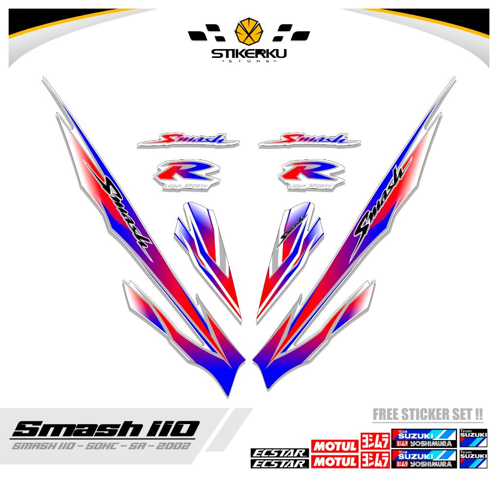 STICKER SMASH 110 R / MTF 19 / STRIPING SMASH 2002 / SETIKER SR / STIKER / STREPING / STIPING / SETR
