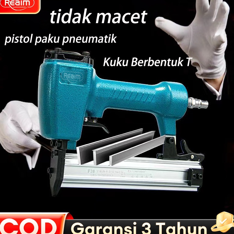 Mesin paku tembak Pneumatic Nailer Gun Tracker Air Nail Gun Nailer Alat Paku Tembak Stapler Angin Me