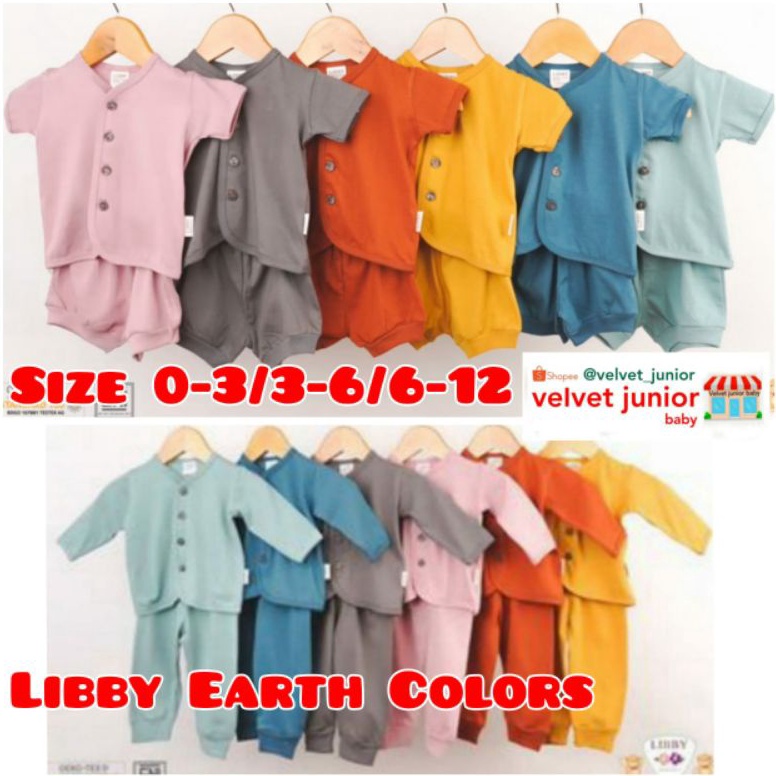Paling Dicari Libby Earth Colors Series Comfy Set Kancing Depan