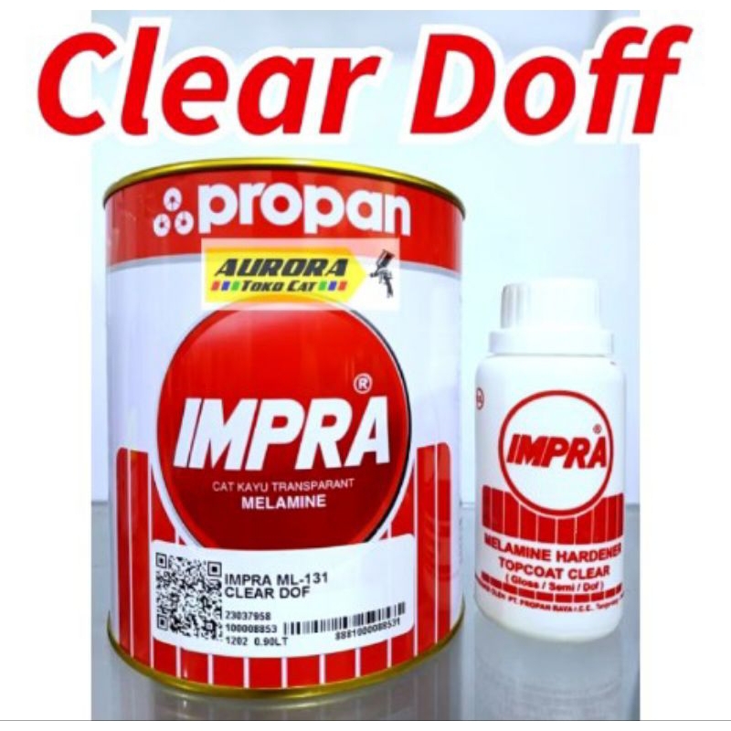 Cat Propan Impra ML-131 Clear Doff 1Kg Cat Kayu Transparan Melamine Melamin Clir Klir Dop Flat