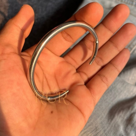 Gelang C Taring Pria Baja Monel Anti Karat Tahan Luntur // Gelang Besi Putih Pria // Gelang Titanium