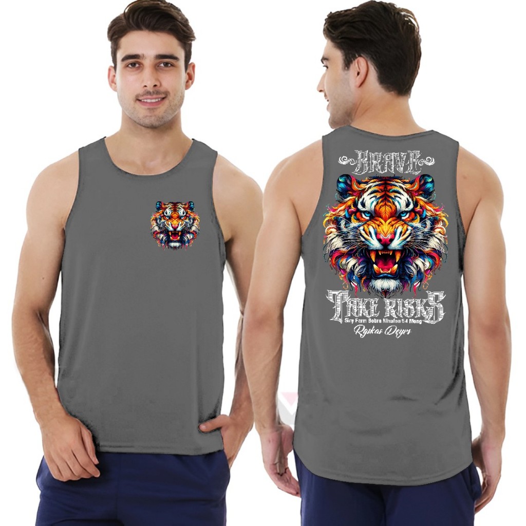Singlet Distro Pria Keren / Kaos Distro Pria Singlet Keren sablon Brave/ Baju Singlet Distro / Kaos 