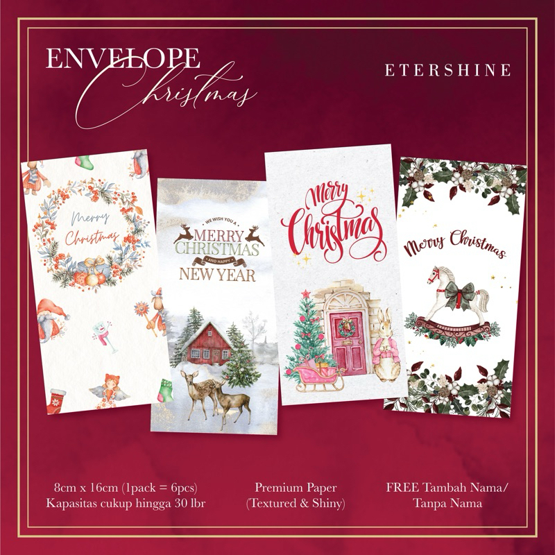 

Custom angpao Natal Tambah Nama Angpau Christmas Etershine