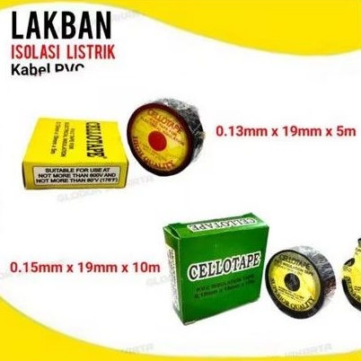 

Isolasi listrik lakban kabel cellotape