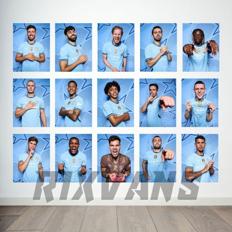 Poster Manchester City Isi 15 Pcs