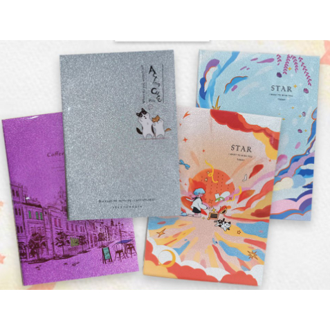 

(Pcs) Notebook Glitter A5 / JT 7025
