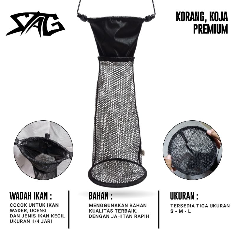 KOJA PANJANG - KORANG WADER PREMIUM - KERAMBA IKAN WADER - KEMPIS WADER - WADAH IKAN KECIL