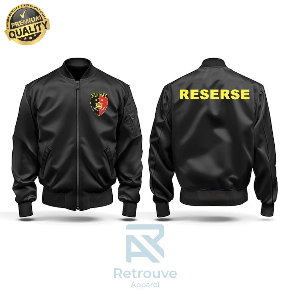 Jaket Bomber Reserse  Jaket Bomber Pria