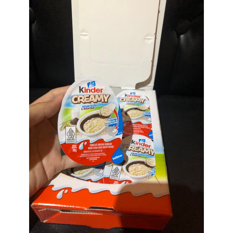 

kinder creamy 1box isi 12 pcs