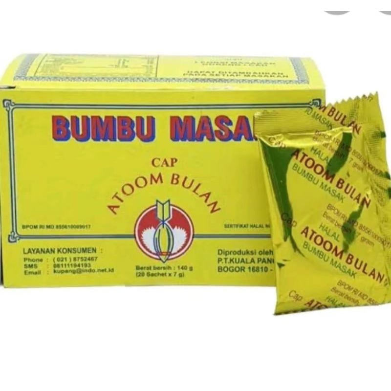 

BUMBU MASAK ATOM BULAN BOX ISI 20 BUNGKUS