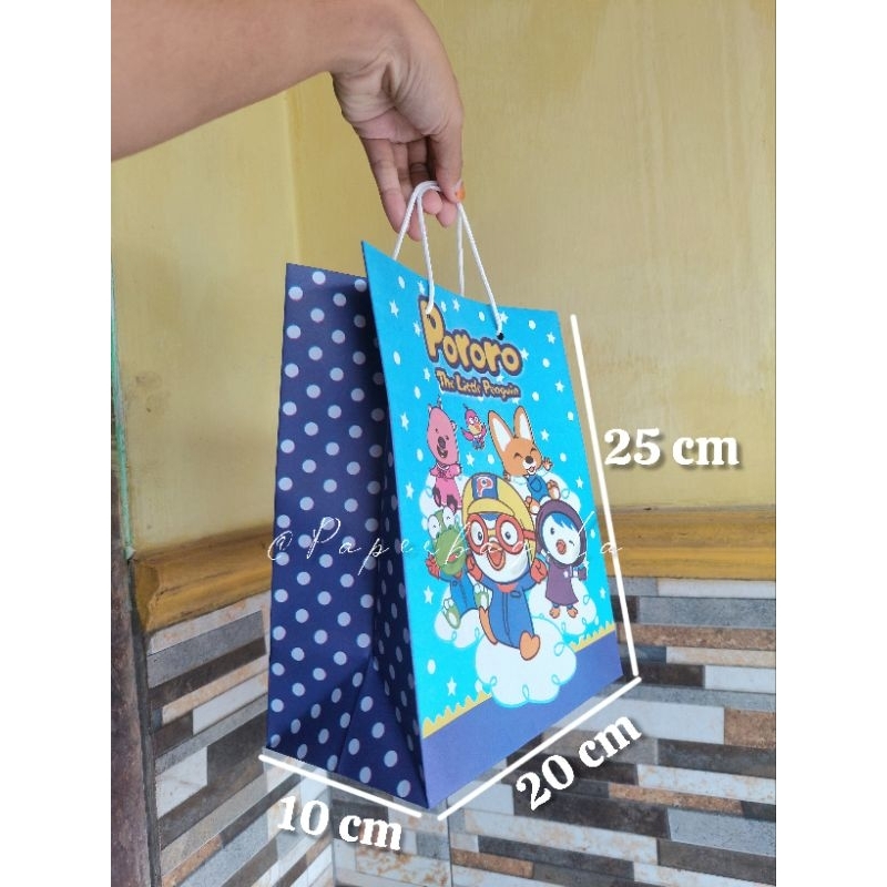 

Paperbag Pororo / Hampers Ulang tahun karakter Murah