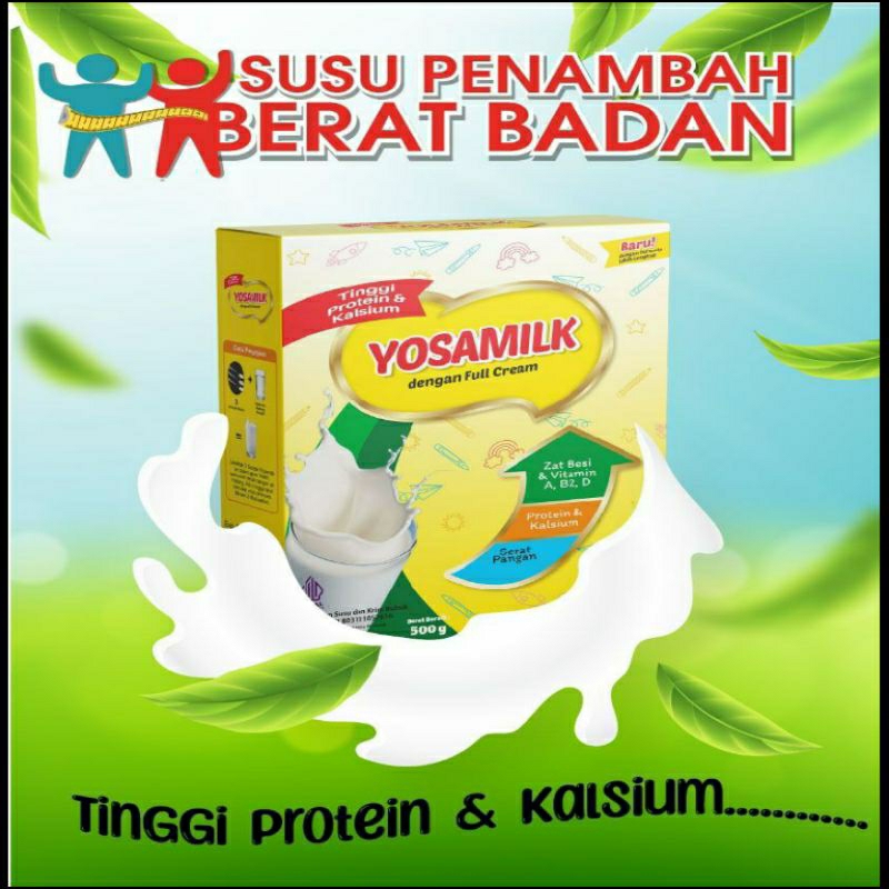 

Paket Hemat 2 Pcs YOSAMILK Susu Gemuk BB dan Tinggi Badan Anak dan Dewasa 1 KG