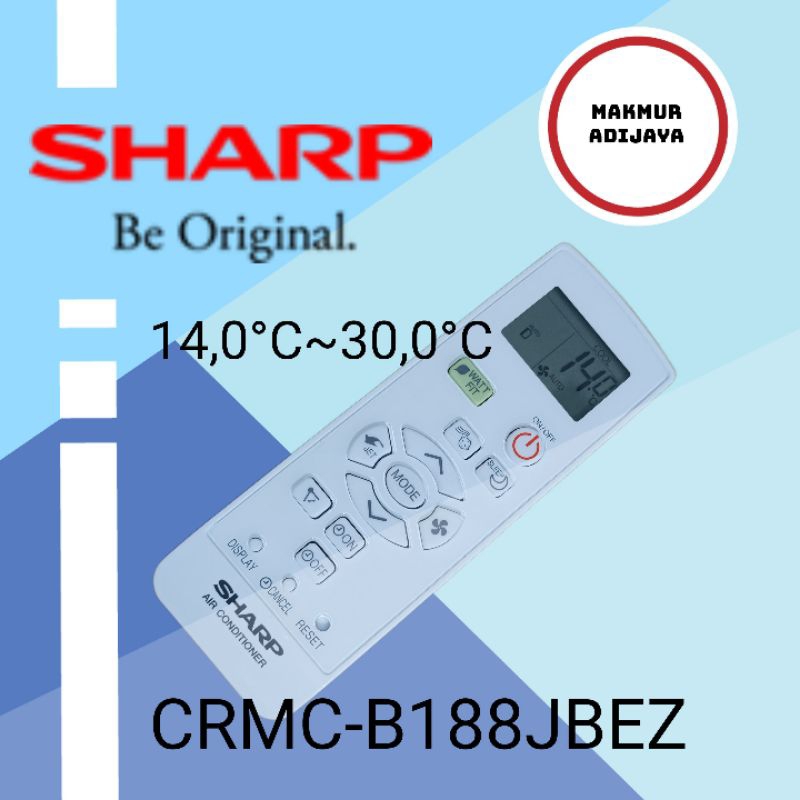 Remot AC sharp Inverter original CRMC-B188JBEZ menjadi CRMC-B201JBEZ