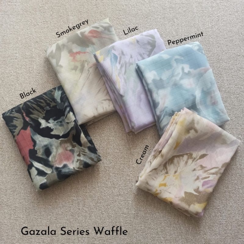 GAZALA Series Jilbab Segiempat Polycotton Vine Dobby Akira