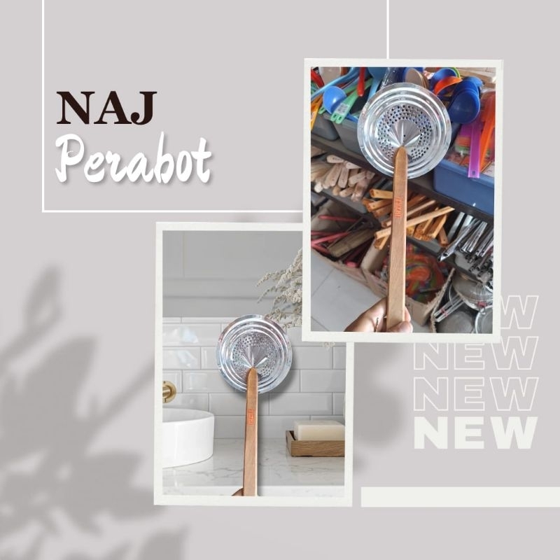 Serok Alat Goreng Serok Kokoh Serok Tirisan Gorengan Serok Alumunium Serok Gagang Kayu