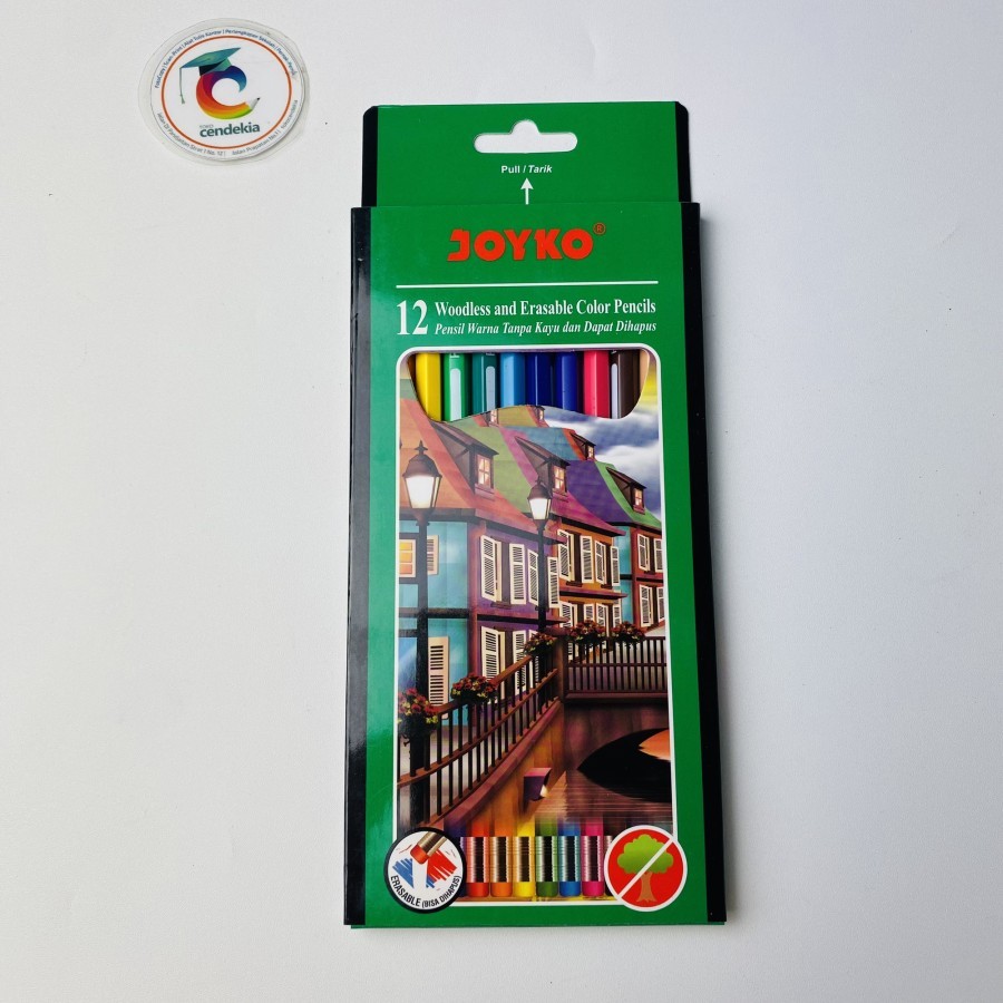 

Pensil Warna Erasable JOYKO 12 Warna Bisa dihapus CP-190