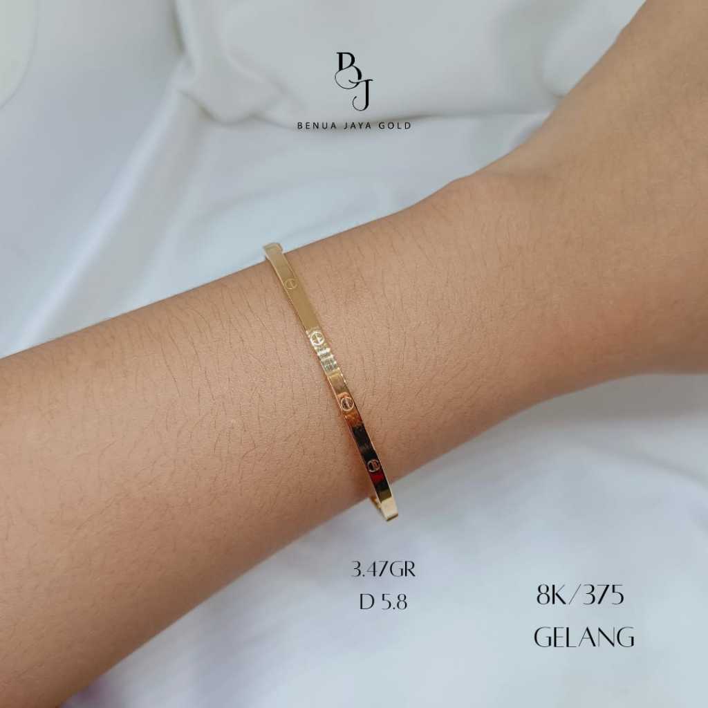 Gelang Bangle Love Emas 8K/375