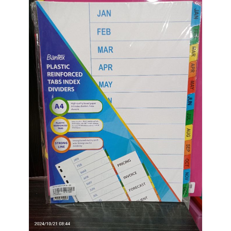 

Bantex index 6240 A4 1-10