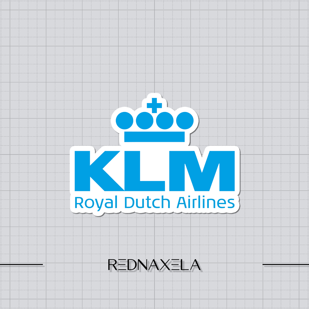 

Stiker Vinyl KLM Royal Dutch Airlines Stiker Koper Travel Sticker