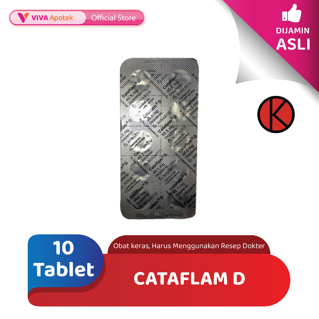 Cataflam D / Meredakan Nyeri / Mengatasi Peradangan (10 Tablet)