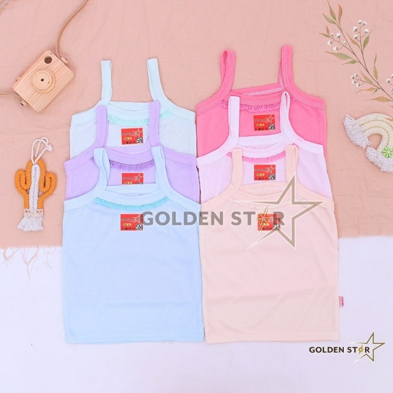 Kaos Dalam Anak/ Kaos Dalam Perempuan Renda Warna / Tangtop Anak Perempuan Renda/ Kaos Dalaman Anak 