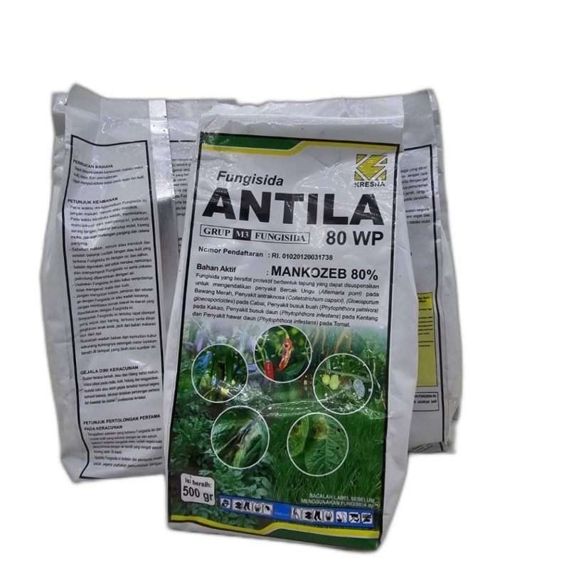 FUNGISIDA  ANTILA 80 WP 500GRAM - bahan aktif Mancozeb 80%