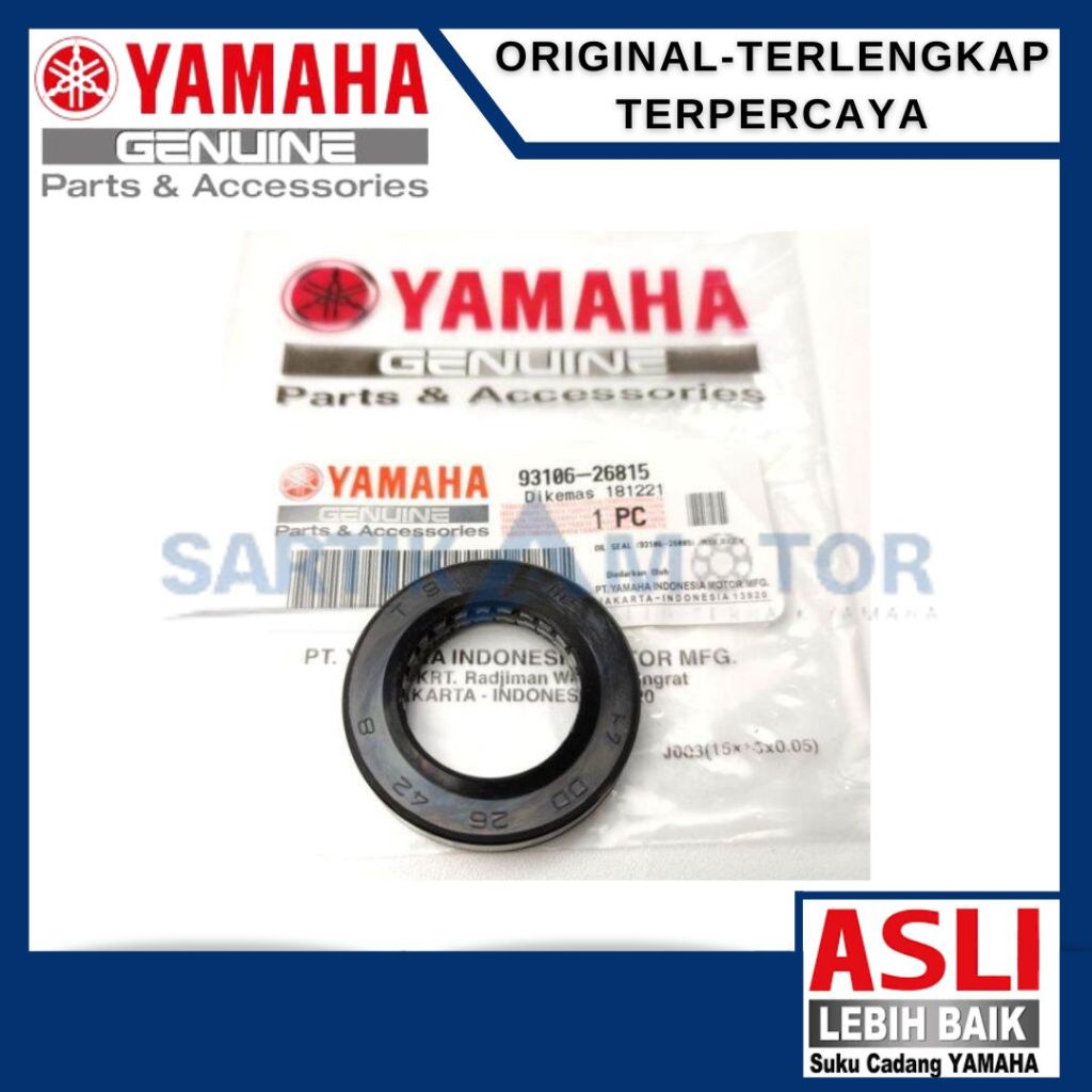 OIL SEAL (93106-26005) (RXK,RXZ,YT115) Seal Nap Gear Belakang Jupiter MX OLD ORIGINAL YAMAHA (93106-