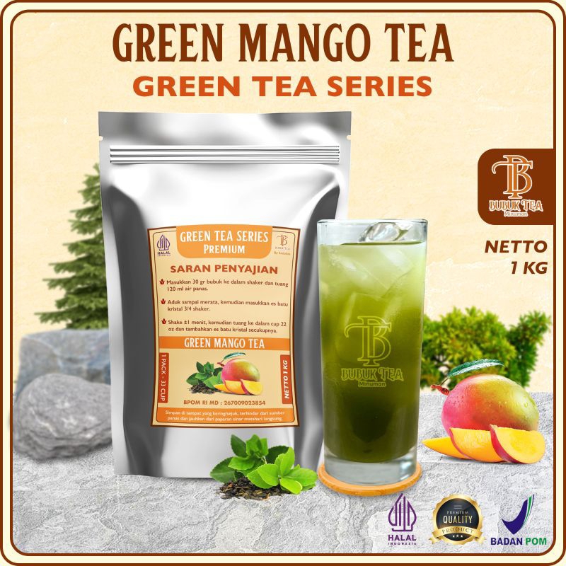 

BUBUK MINUMAN GREEN MANGO TEA 1KG