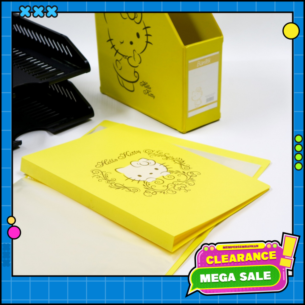 

[BMS Bekasi] Bantex Clear Holder / Display Book Motif Hello Kitty Isi 40 Lembar Ukuran Folio - 3185AHK