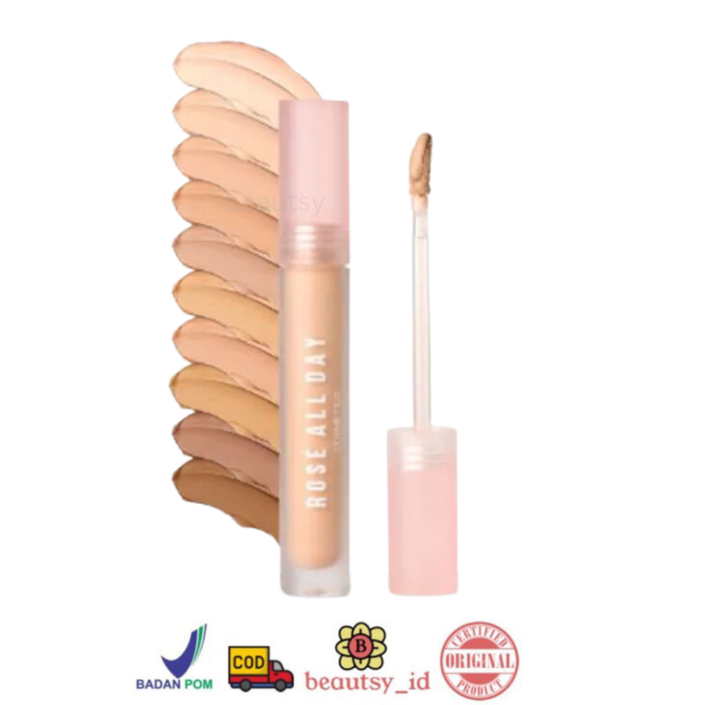 Rose All Day The Realest Lightweight Concealer Original - Ivory Fair Light Oat Beige Sand Honey COD