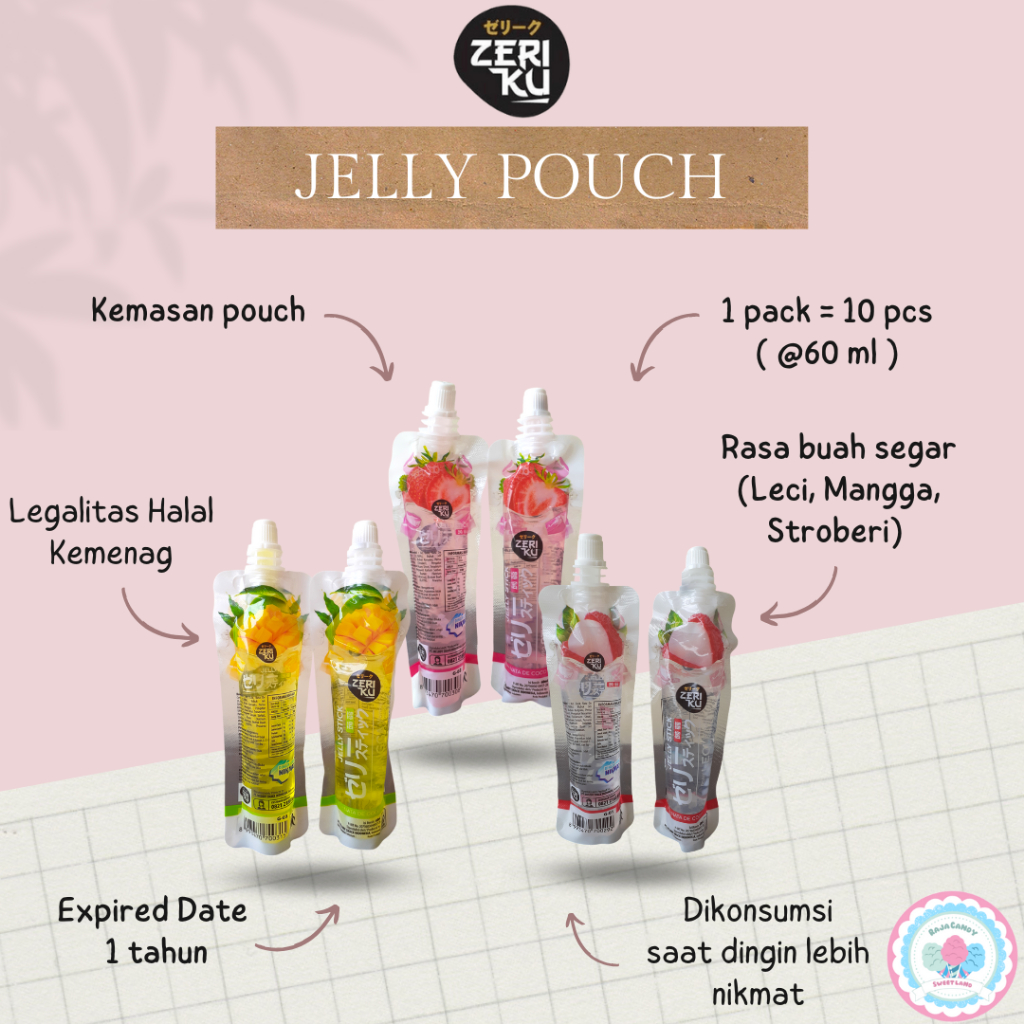 

Jelly stick zeriku halal (1 pack = 10pcs)
